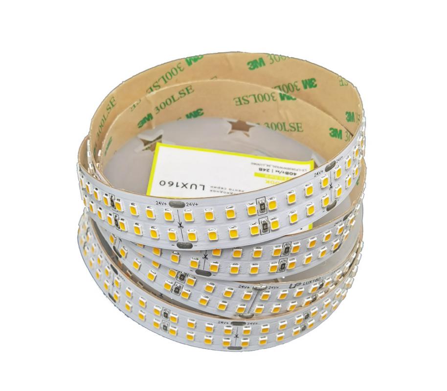 Светодиодная лента 3м LP 2835/320 WW 3000K IP20 LUX160 18mm 24V 40 Вт/м