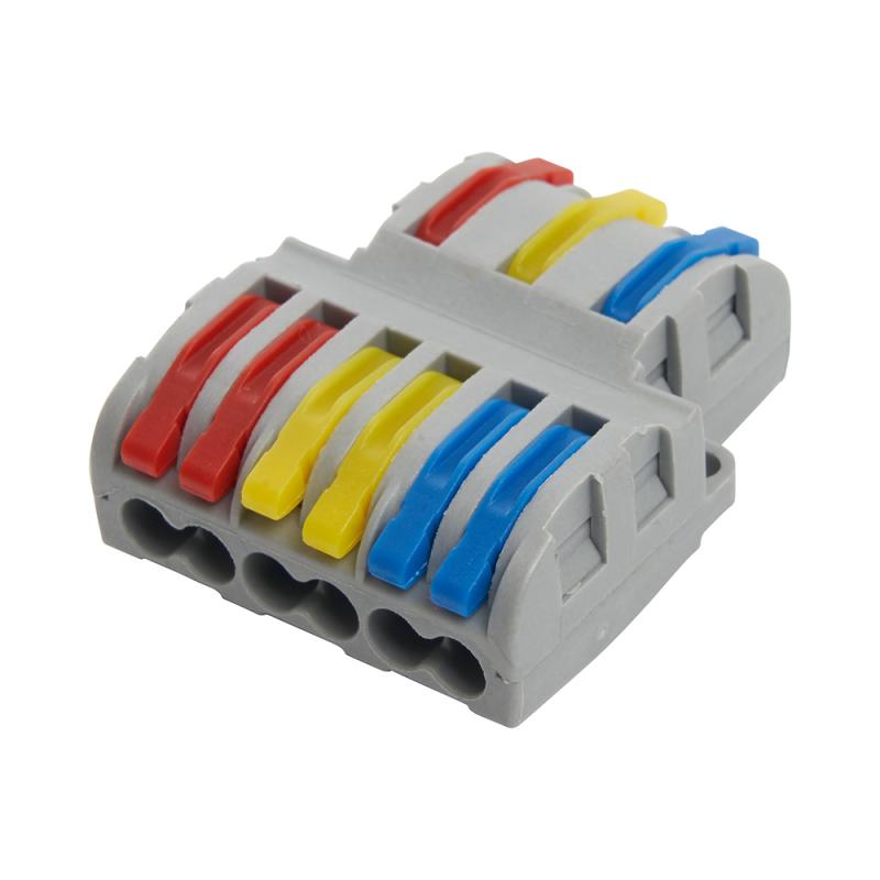 Клеммы строительно-монтажные LD222-427, 3 полюсные 1*2, 32А, (0.08-4mm2)