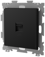 Розетка USB 2.1 черная матовая