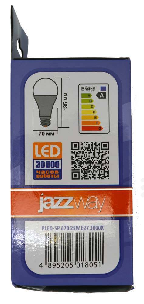 Светодиодная лампа PLED-SP A70 25W E27