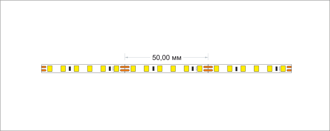Светодиодная лента 5м LP 2835/120 УЗКАЯ(4мм) 4000-4500К 8Вт/м 24В IP20 8 Вт/м