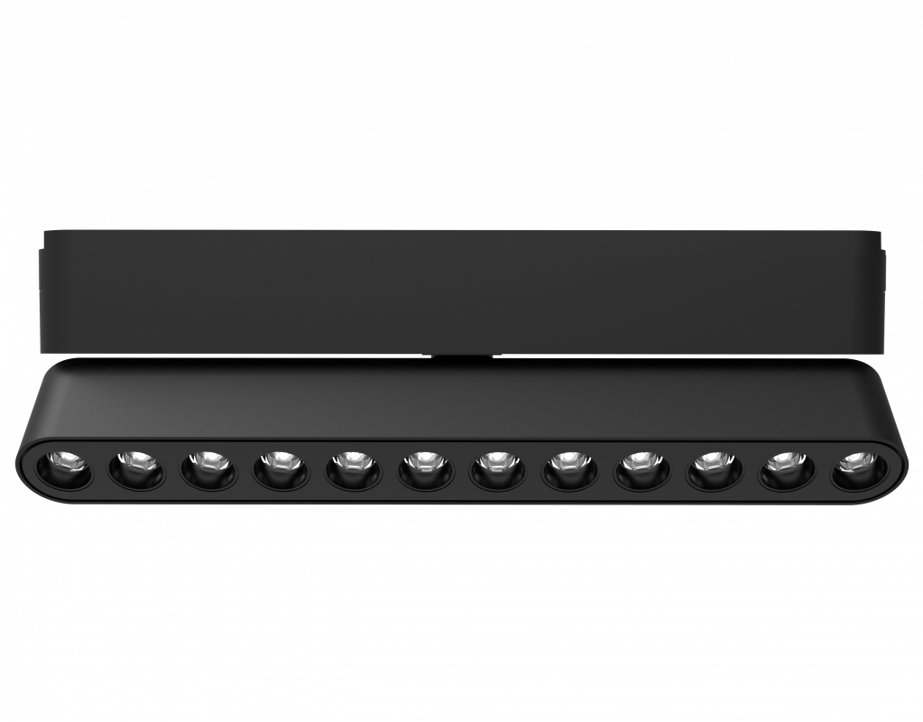 Трековый светодиодный светильник MTR16 1312R 12w 3000K spot 36° BL (чёрный) IP20 Jazzway