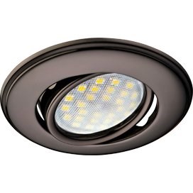 DH03 Светильник MR16 поворотный выпуклый ЧЕРНЫЙ ХРОМ (FT1601EFS) 25*88 Ecola