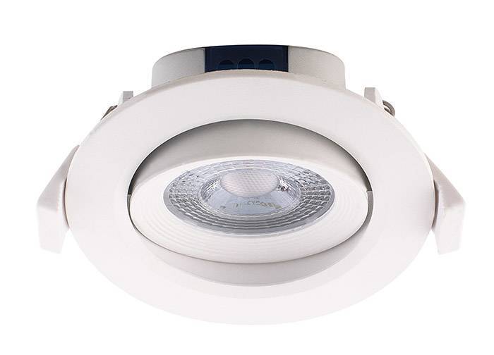 Светодиодный светильник PSP-R 9044 7W 38° круг/поворот White IP40 Jazzway