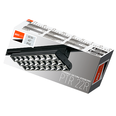 Трековый светильник светодиодный PTR 2260R 3S 60w 3000K 60° BL (черный) 280мм IP40 Jazzway
