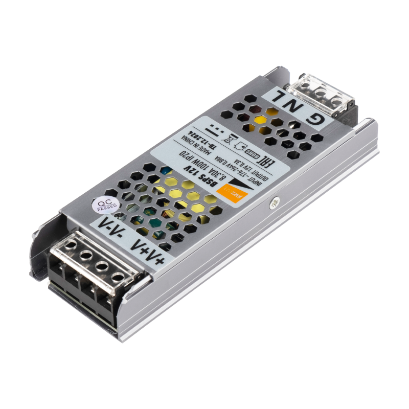 Блок питания BSPS-2 100W 12V IP20 2г.гарант. 140*50*23мм 8,3A Блок питания JazzWay