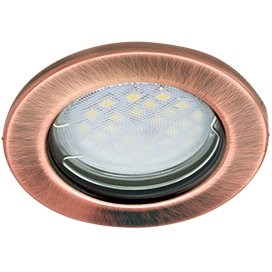 DL90 MR16 Светильник Черненая Медь 2шт. уп. плоский 30*80 FА1621EFY Ecola