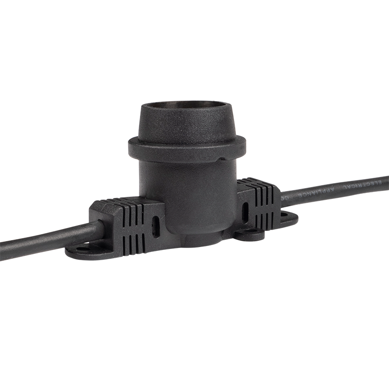 Гирлянды «Белт-лайт» PBL-S40/ L24+1.5 Black E27 IP65 24 метра