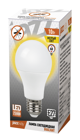 Светодиодная лампа PLED-A60 BUGLIGHT 10w Yellow E27 (от насекомых!) 