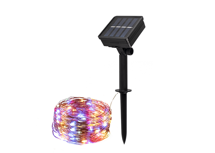 Солнечн. свет-к ФАZА SLR-G03-100M нить, мультицв.,100 LED