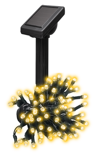 Солнечн. свет-к ФАZА SLR-G01- 50Y гирлянда, желт., 50 LED