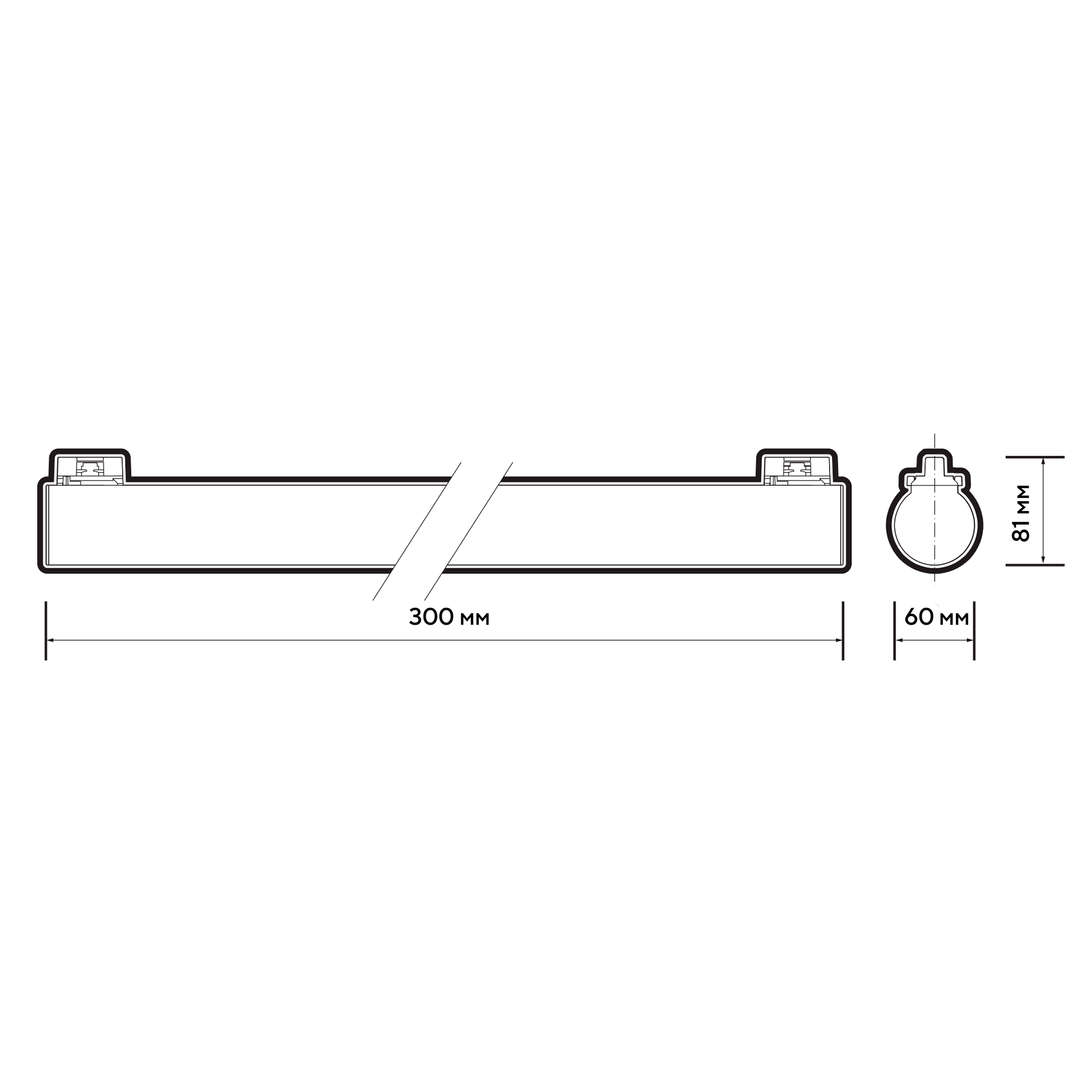 Трековый светильник PTR 4612R 12W 4000K 165° WH IP40 300mm Jazzway