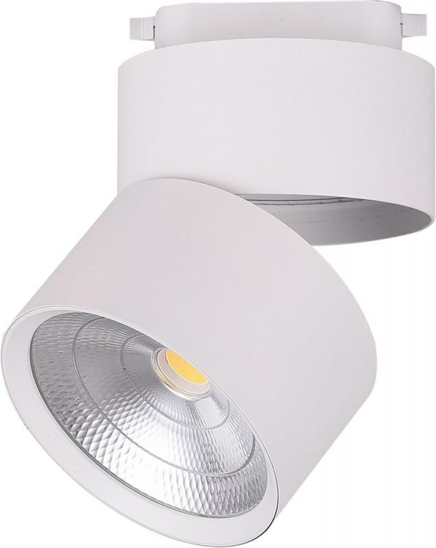 Трековый светодиодный светильник AL107 трековый 25W, 90°, 4000К, белый, Feron