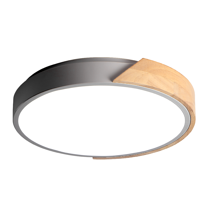 Светильник светодиодный потолочный PPB Scandic-R 36w 4000K GR/W  с деревянной планкой(серый) IP20