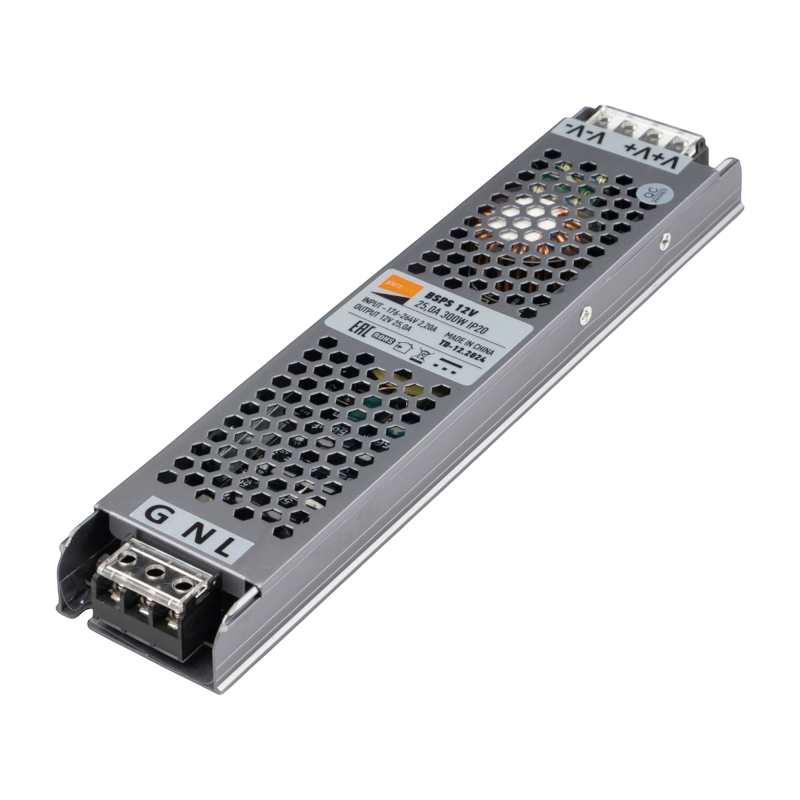 Блок питания BSPS-2 300W-12V IP20 25А 236*50*23мм JazzWay