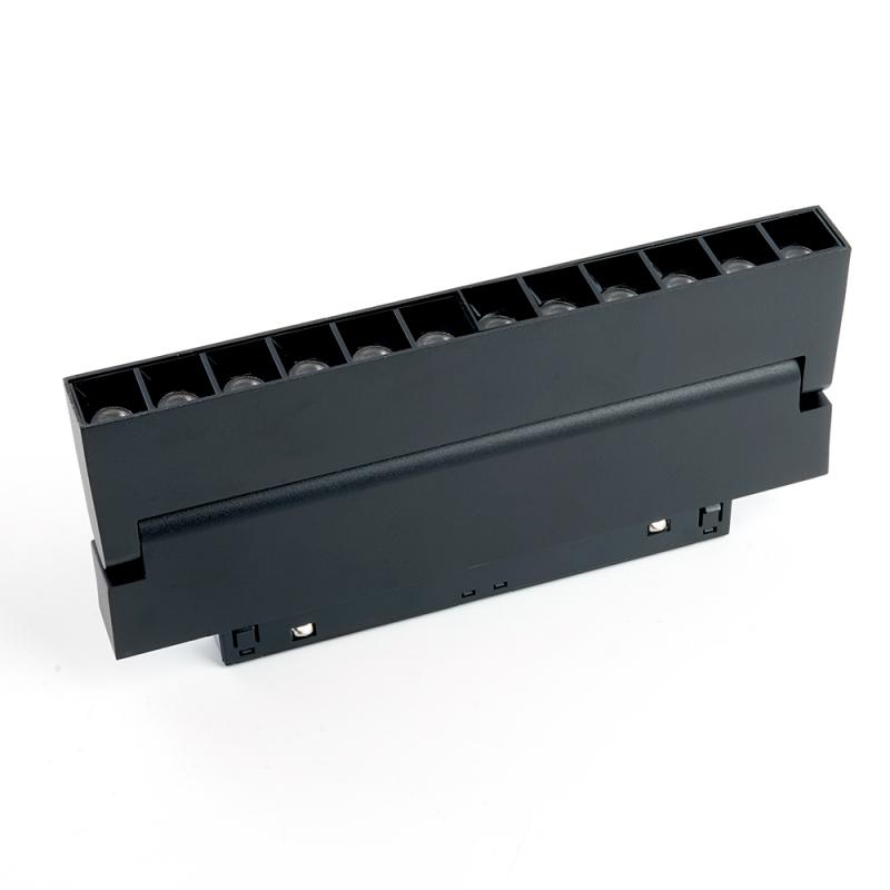Трековый светодиодный светильник Feron MGN301 12W, 48v, 4000К, 30 градусов, черный серия LensFold