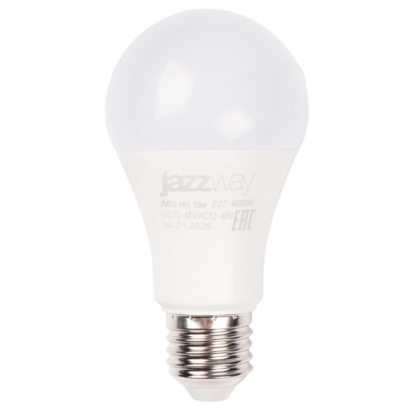 Светодиодная лампа PLED-A60 МО 15w 4000K E27 DC12-48V/AC12-48V