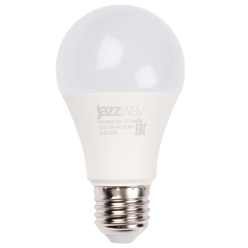 Светодиодная лампа PLED-A60 MO 10w 4000K E27 DC12-48V/AC24-48V