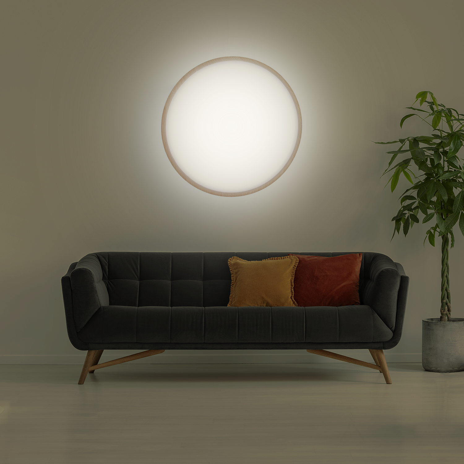 Светодиодный светильник PPB PINE 36w 4000K IP20 D380X70 Jazzway