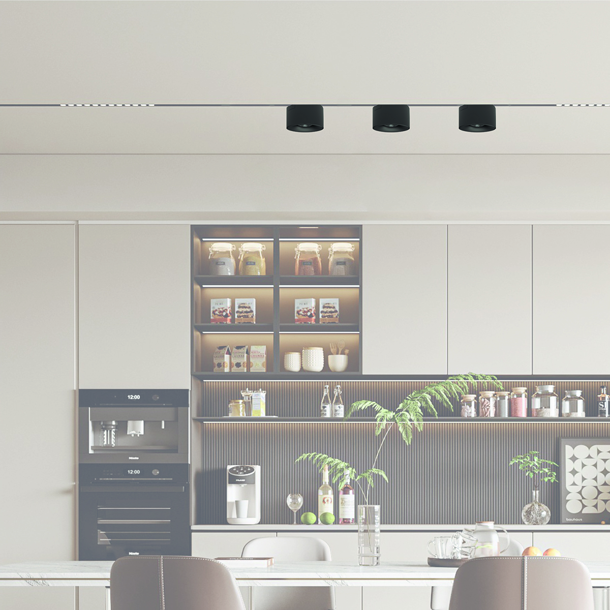 Трековый светодиодный светильник MTR16 3208 8W 4000K 25°  BL (чёрный) IP20 Jazzway 
