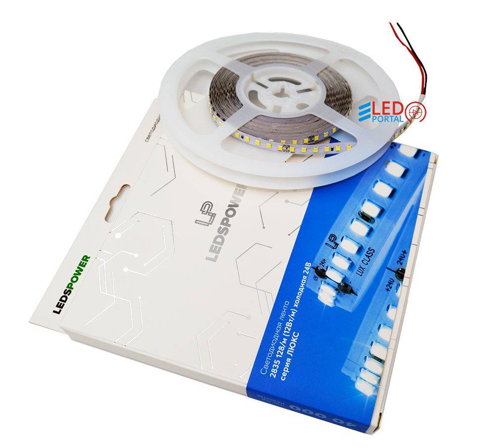 Светодиодная лента LP 2835/128-24V IP20 LUX, 5м