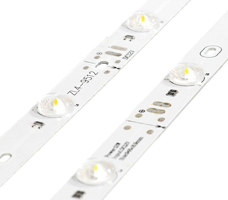 Светодиодная линейка фронтальная 12SMD2835, 12В, с линзами, 6500-7000K