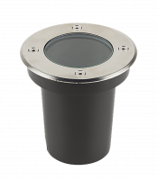 PGR R110 GU-10-1 (без лампы) Сhrome IP67 d110mm Светильник (грунтовый встраиваемый)