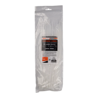 Кабельная стяжка PCT 4,8x250-100WH PA6.6 Jazzway (100 шт/уп)