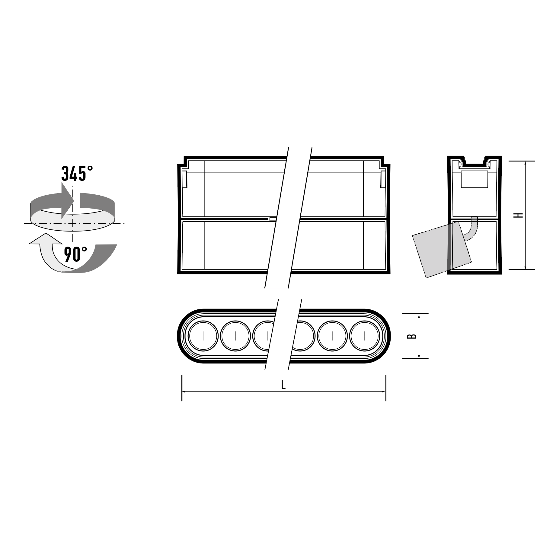 Трековый светодиодный светильник MTR16 1312R 12w 3000K spot 36° BL (чёрный) IP20 Jazzway