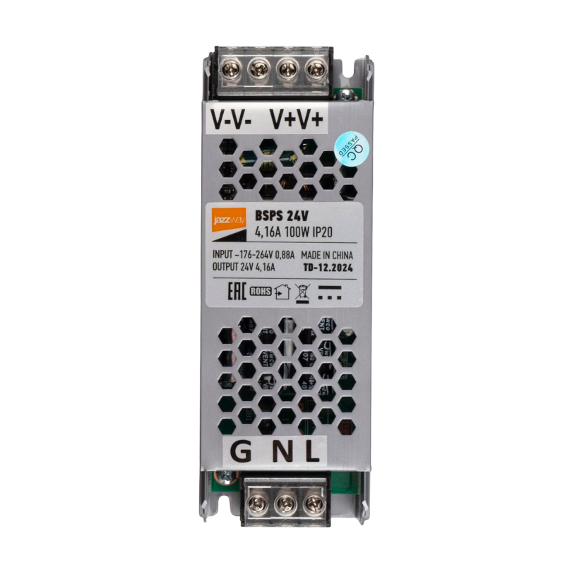 Блок питания BSPS-2 100W 24V 4.16A IP20 140*50*23мм JazzWay