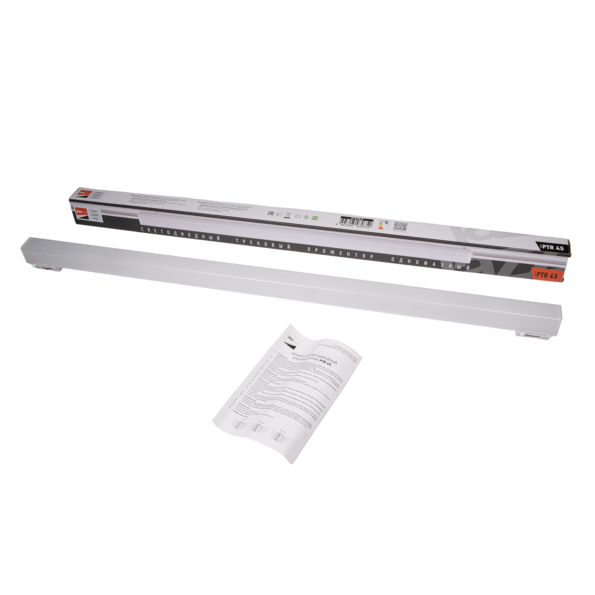 Трековый светильник PTR 4530R 30W 4000K 130° WH IP40 900mm Jazzway