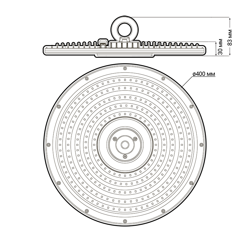 Светильник светодиодный PHB NLO 02 200w 5000K 90° IP65 Jazzway