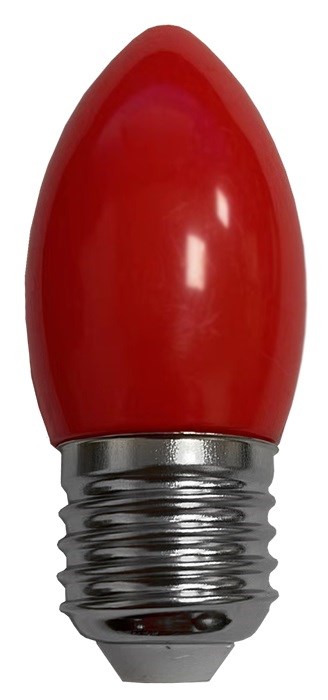 Светодиодная лампа Ecola candle LED color 2W E27 Red свеча Красная матовая Ecola 