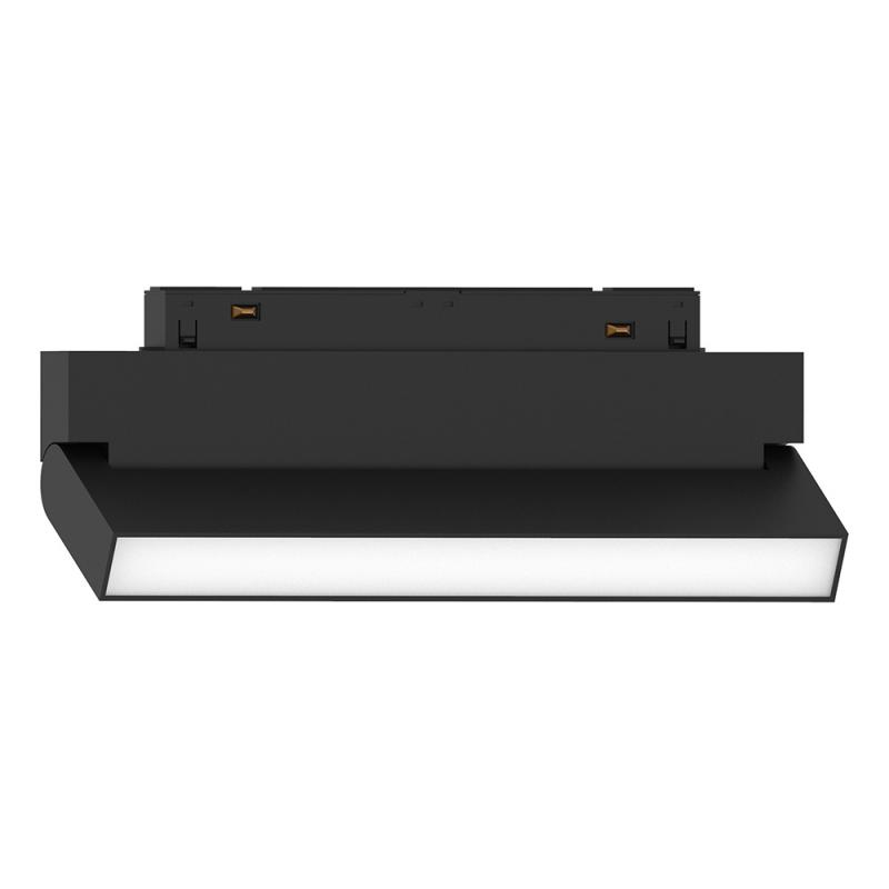 Трековый светодиодный светильник Feron MGN306 48V 12W, 4000K 110 градусов, черный серия MattFold