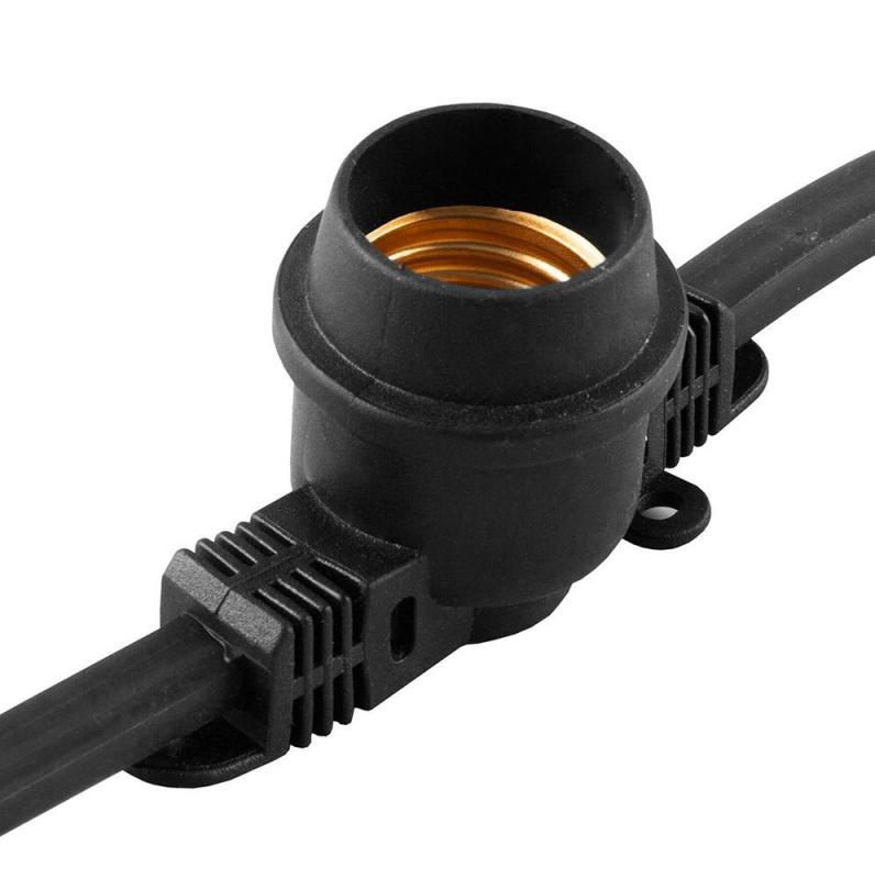 Гирлянды «Белт-лайт» CL50-50 230V 100 E27 черный, 50м +1,5м шнур,  