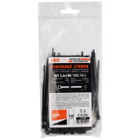 Кабельная стяжка PCT 3,6x100-100BL PA6.6 Jazzway (100 шт/уп)