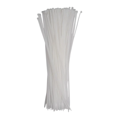 Кабельная стяжка PCT 4,8x400-100WH PA6.6 Jazzway (100 шт/уп)