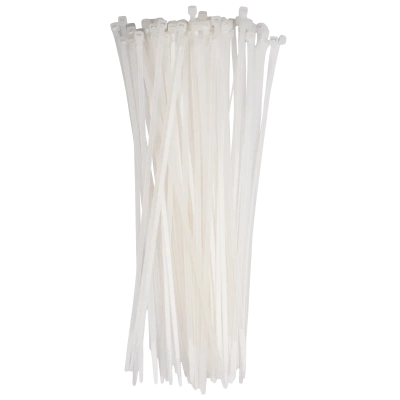 Кабельная стяжка PCT 3,6x250-100WH PA6.6 Jazzway (100 шт/уп)