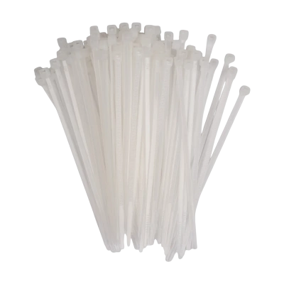 Кабельная стяжка PCT 2,5x060-100WH PA6.6 Jazzway (100 шт/уп)