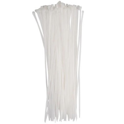 Кабельная стяжка PCT 3,6x300-100WH PA6.6 Jazzway (100 шт/уп)