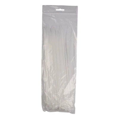 Кабельная стяжка PCT 4,8x250-100WH PA6.6 Jazzway (100 шт/уп)