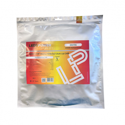 Светодиодная лента 10м, LP COB NEW 264/м (10Вт/м) 1,1cm cut 24В нейтральная